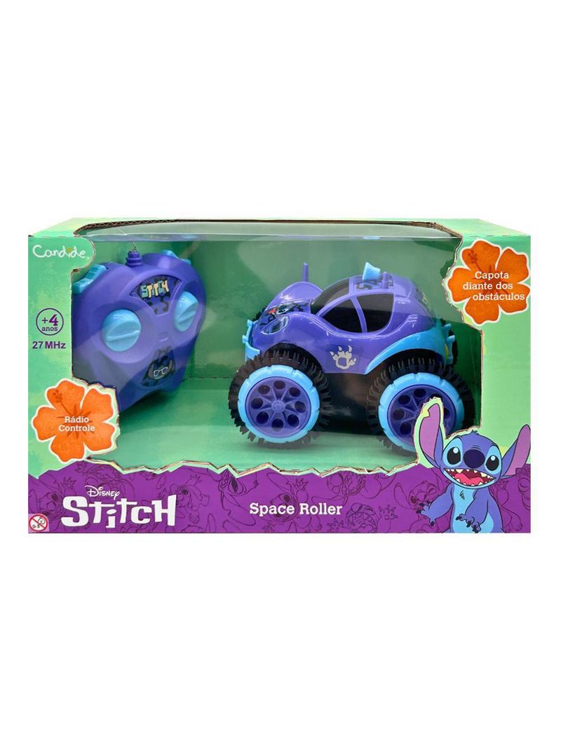 Carrinho de controle remoto disney stitch space roller