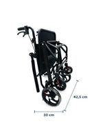 Cadeira de Transporte Dellamed em Aço Dobrável até 100kg D90
