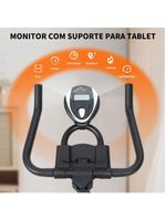 Bicicleta Ergométrica Spinning Gallant Power X Mecânica Ate 120kg Roda De Inercia 6kg (GSB06HBTB-PT)