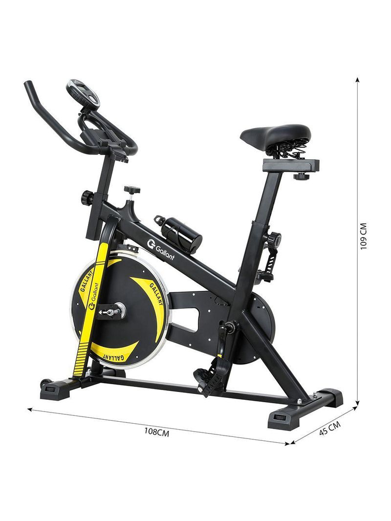 Bicicleta Ergométrica Spinning Gallant Power X Mecânica Ate 120kg Roda De Inercia 6kg (GSB06HBTB-PT)