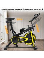 Bicicleta Ergométrica Spinning Gallant Power X Mecânica Ate 120kg Roda De Inercia 6kg (GSB06HBTB-PT)