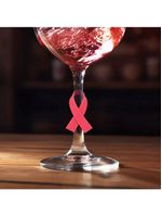 Conjunto elegante 6 marcadores laço taças de vinho e drinks