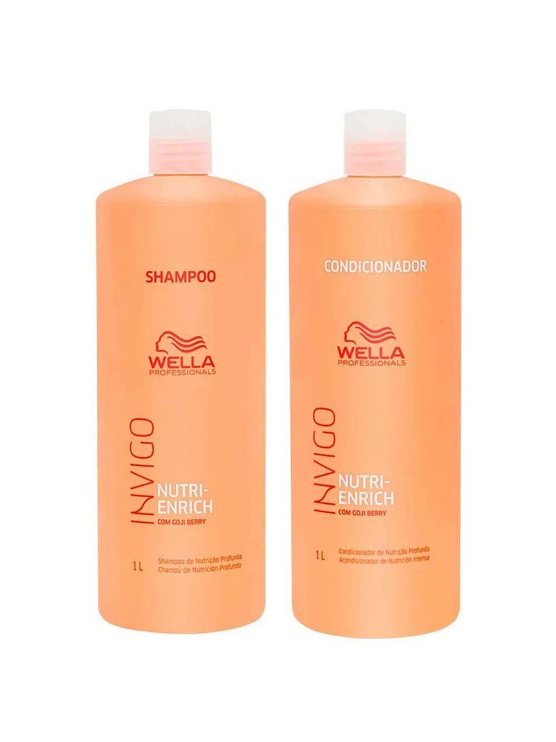 Wella professionals invigo nutri-enrich kit - shampoo + condicionador