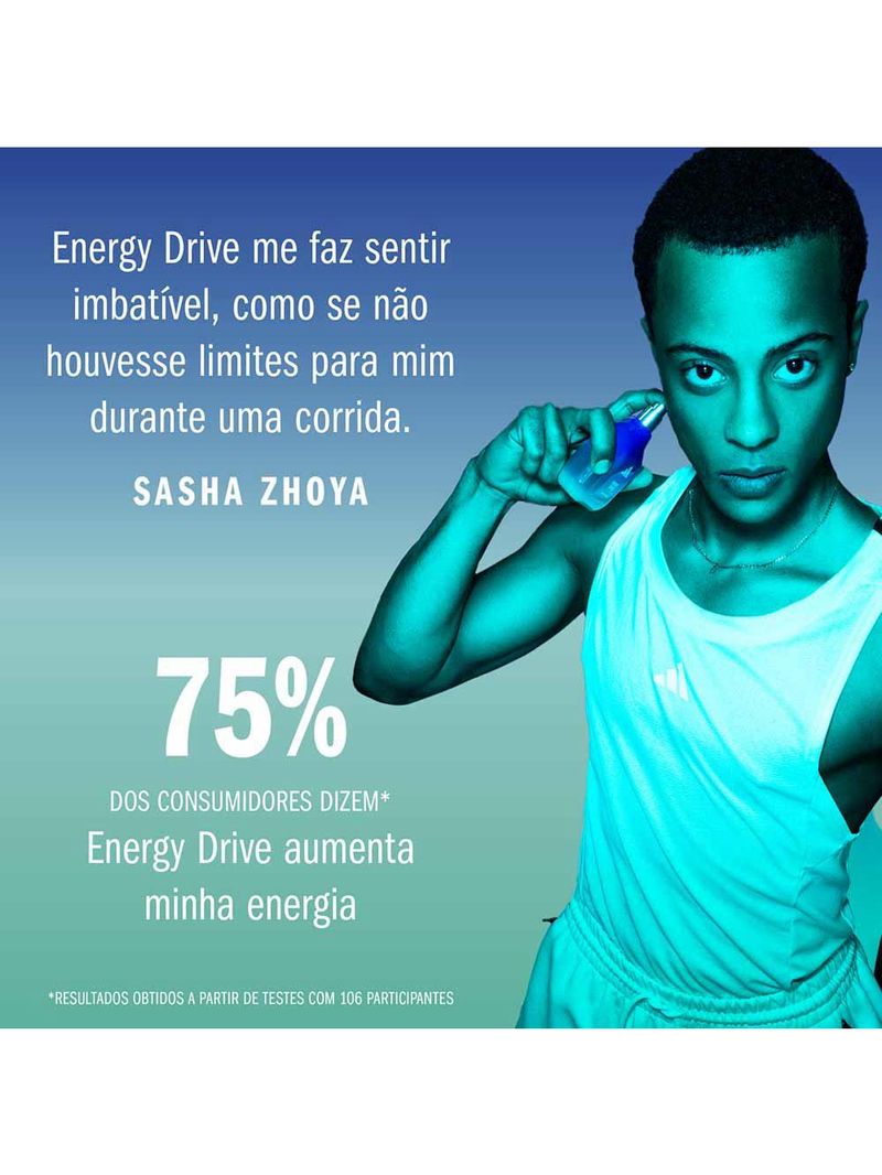 Coffret adidas vibes energy drive kit - perfume masculino + shower gel
