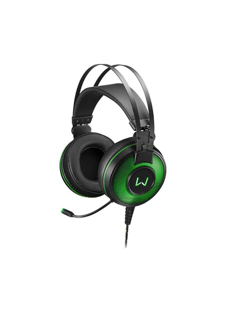 Fone de ouvido headset raiko com led warrior preto - multilaser