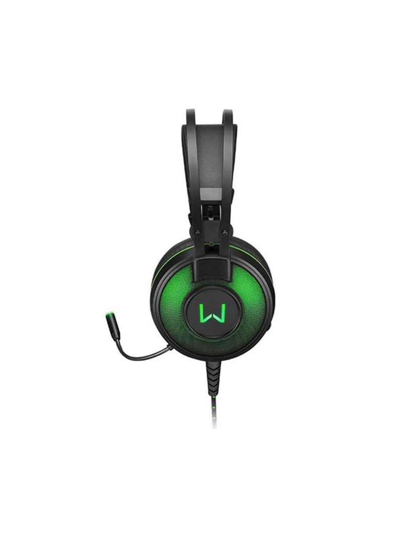 Fone de ouvido headset raiko com led warrior preto - multilaser