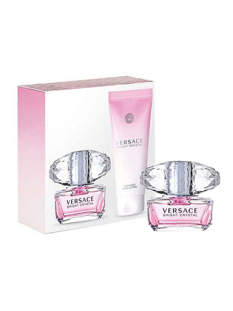 Versace bright crystal edt kit - perfume feminino + body lotion