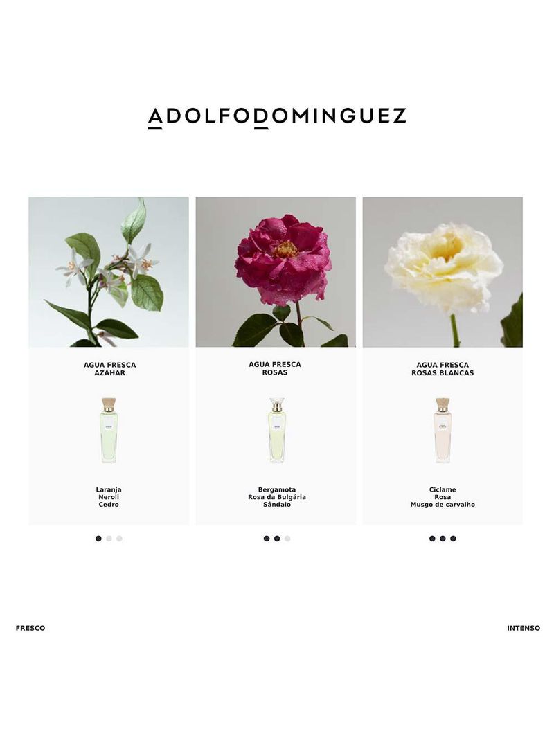 Água fresca de rosas adolfo dominguez - perfume feminino - eau de toilette