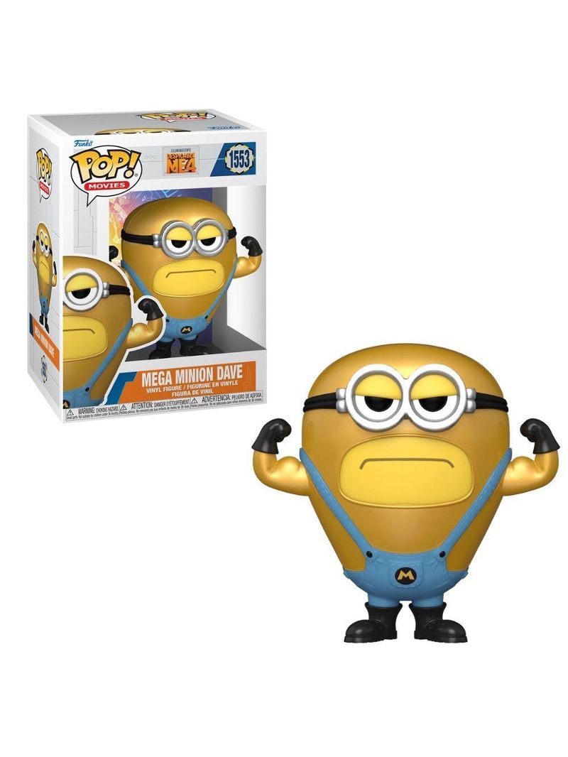 Funko mega minion dave, pop! movies, meu malvado favorito 4