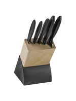 Jogo de facas cozinha gourmet cepo 6 pçs plenus tramontina