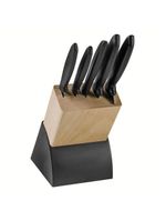 Jogo de facas cozinha gourmet cepo 6 pçs plenus tramontina