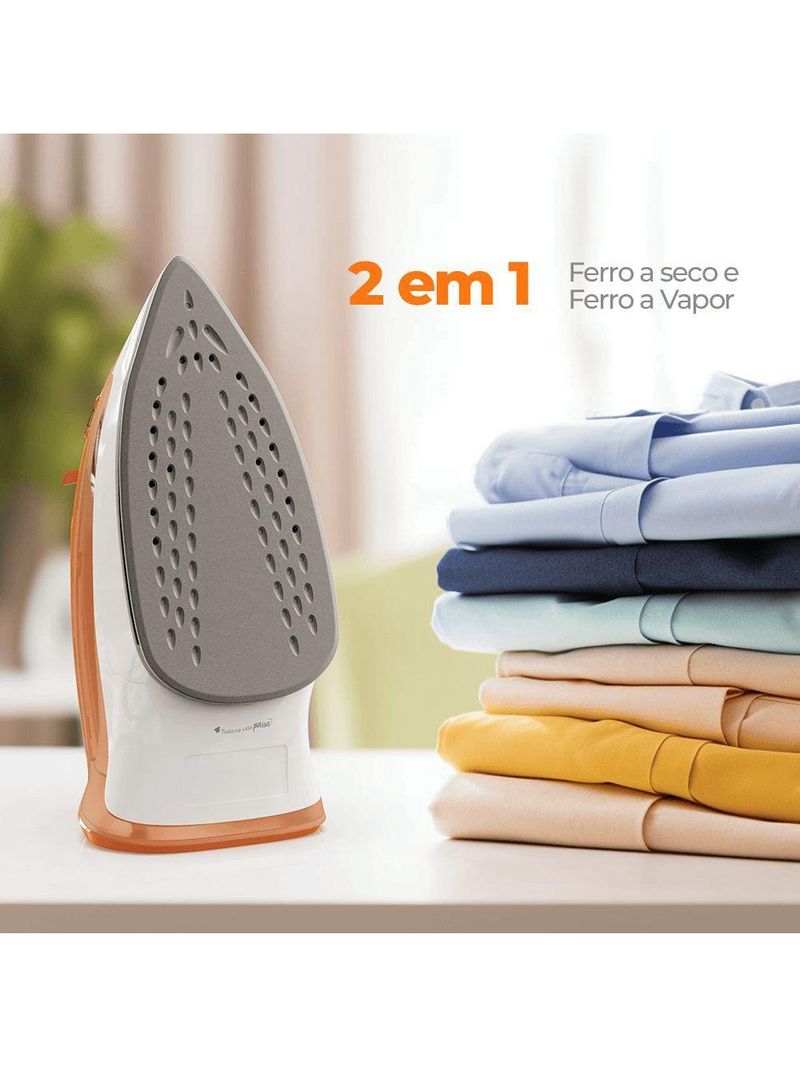 Ferro De Passar Cadence 2 Em 1 Laranja 110V