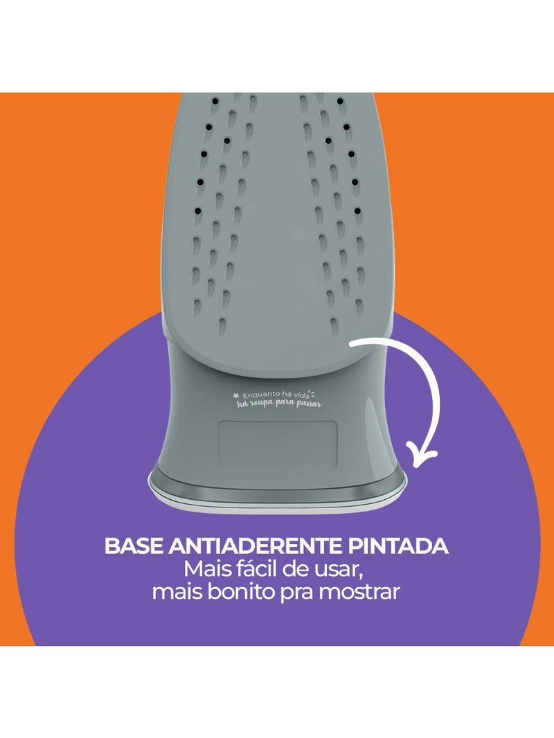 Ferro De Passar Cadence 2 Em 1 Cinza 220V