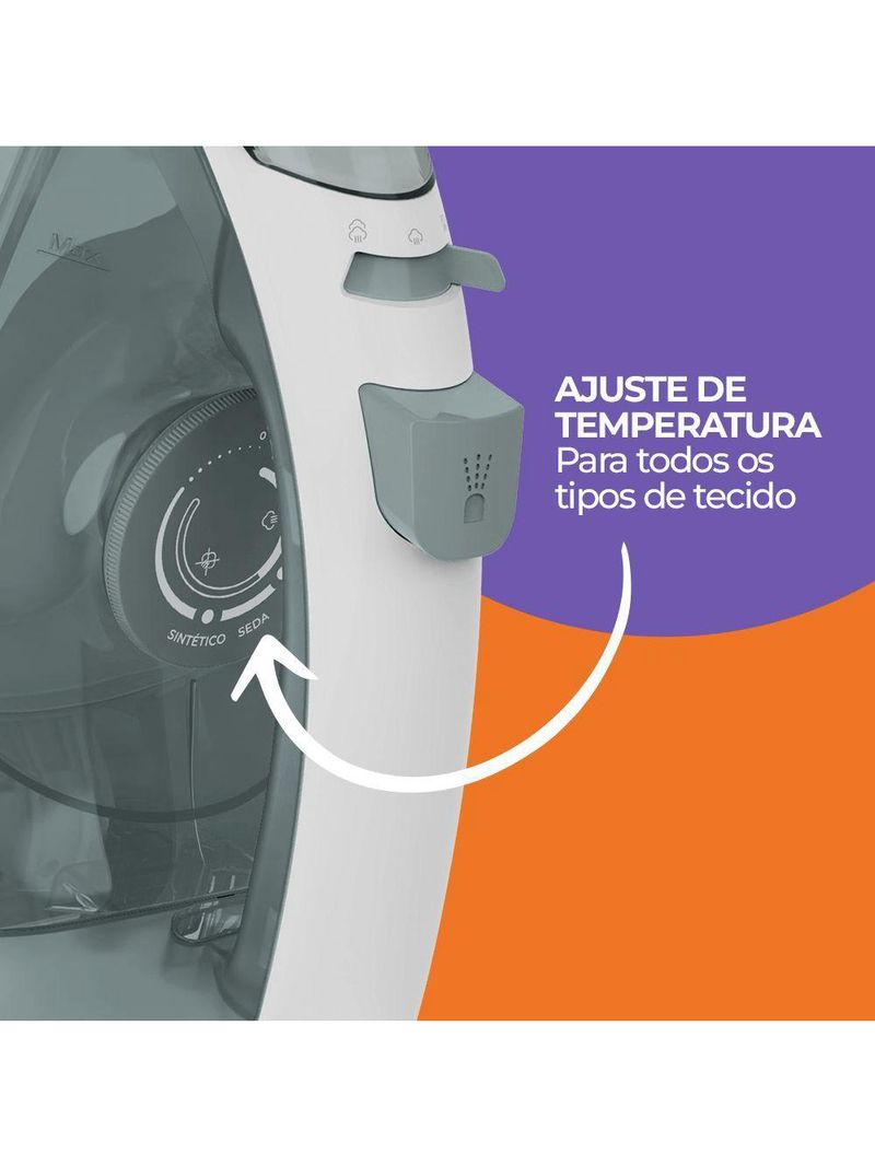 Ferro De Passar Cadence 2 Em 1 Cinza 220V