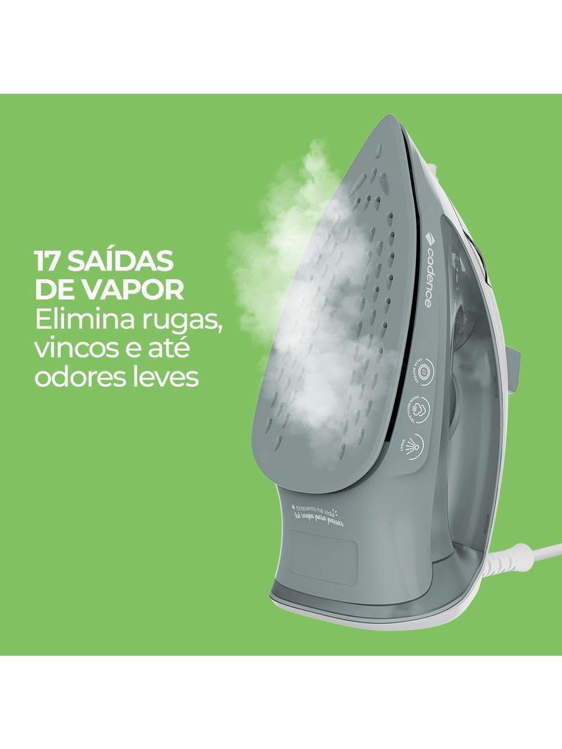 Ferro De Passar Cadence 2 Em 1 Cinza 220V