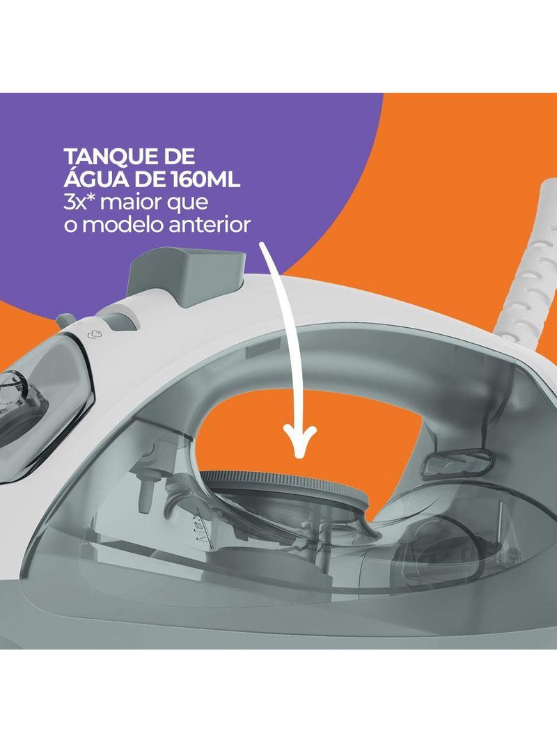 Ferro De Passar Cadence 2 Em 1 Cinza 220V