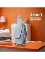 Ferro De Passar Cadence 2 Em 1 Cinza 110V