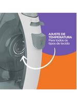 Ferro De Passar Cadence 2 Em 1 Cinza 110V