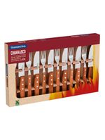 Jogo de talheres tramontina churrasco jumbo 12 peças