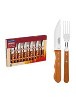 Jogo de talheres tramontina churrasco jumbo 12 peças