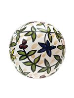 Kit decorativo bolas e prato tema açoriano ceramica pintada