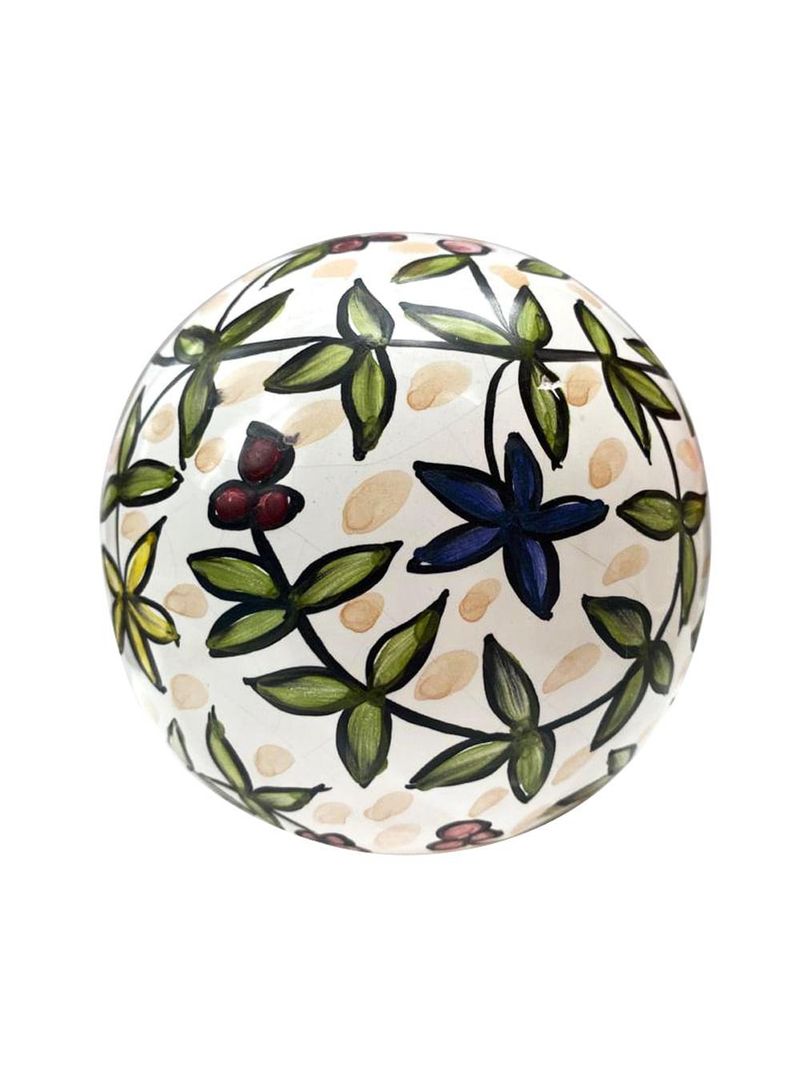 Kit decorativo bolas e prato tema açoriano ceramica pintada