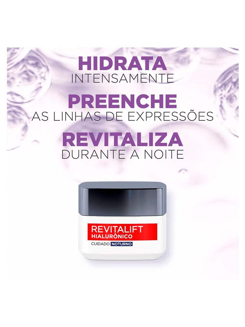 L’oréal paris revitalift kit – sérum facial antirrugas noturno retinol 30ml + creme facial anti-idade noturno hialurônico 49g