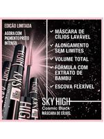 Máscara de cílios maybelline ny lash sensational sky high cosmic black lavável