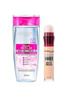 L’oréal paris + maybelline kit - Água micelar solução de limpeza + corretivo ivory