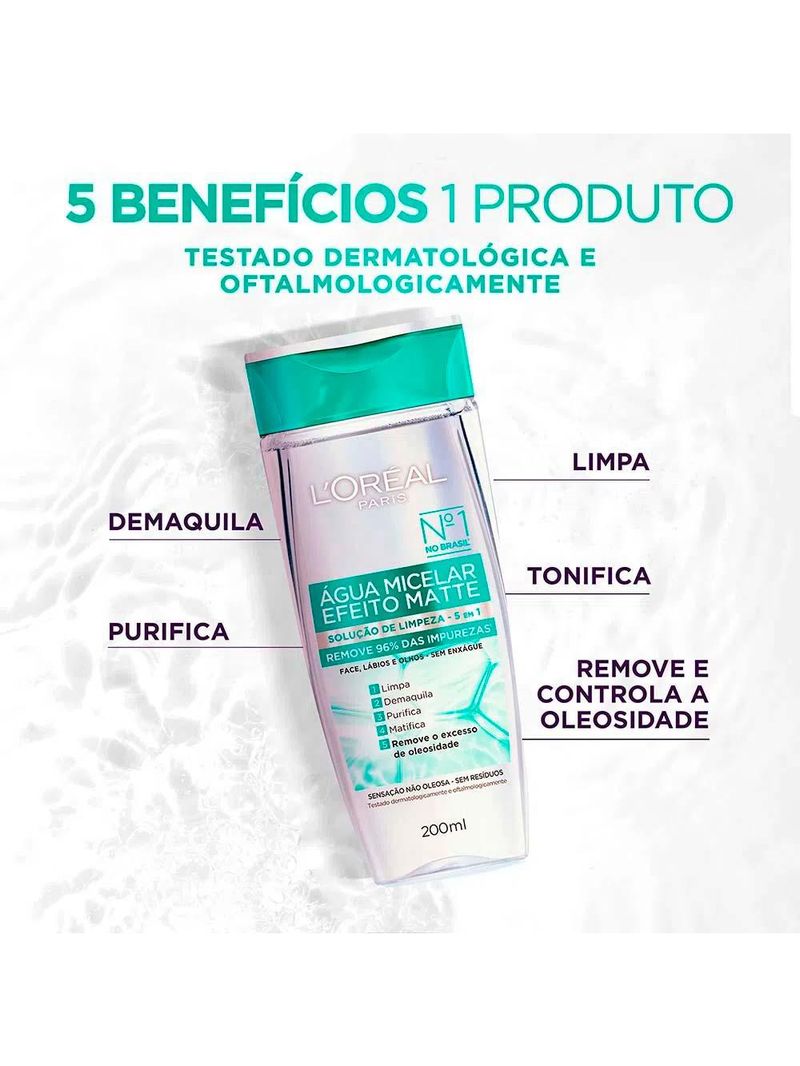 L’oréal paris kit – Água micelar efeito matte + protetor solar expertise fps60 + shampoo e condicionador longo dos sonhos
