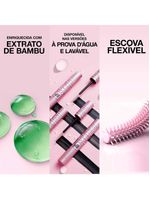 Garnier skin + maybelline kit – gel de limpeza facial uniform & matte vitamina c + máscara de cílios lash sensational sky high