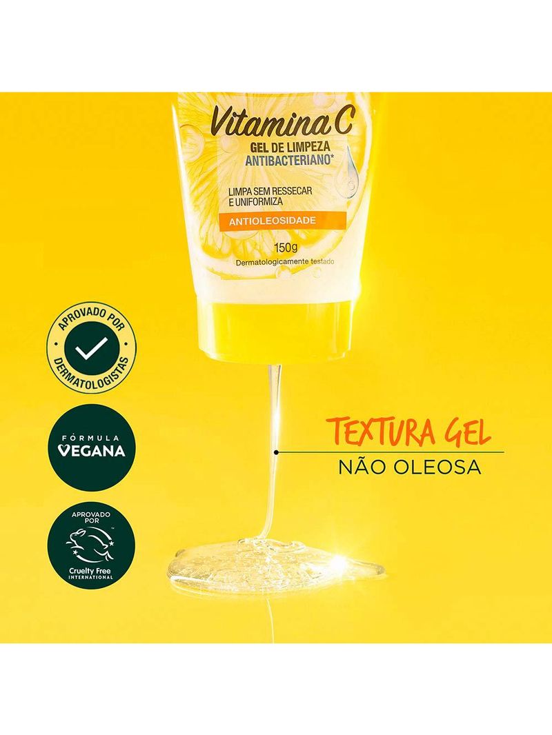 Garnier skin + maybelline kit – gel de limpeza facial uniform & matte vitamina c + máscara de cílios lash sensational sky high