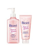 Bioré make up remover kit – demaquilante facial sérum de limpeza 230ml + gel demaquilante facial 170g
