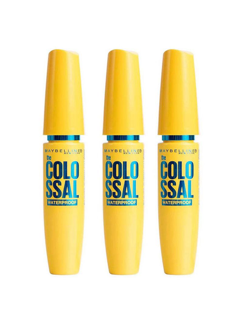 Maybelline colossal volum' express waterproof kit - 3 máscaras para cílios