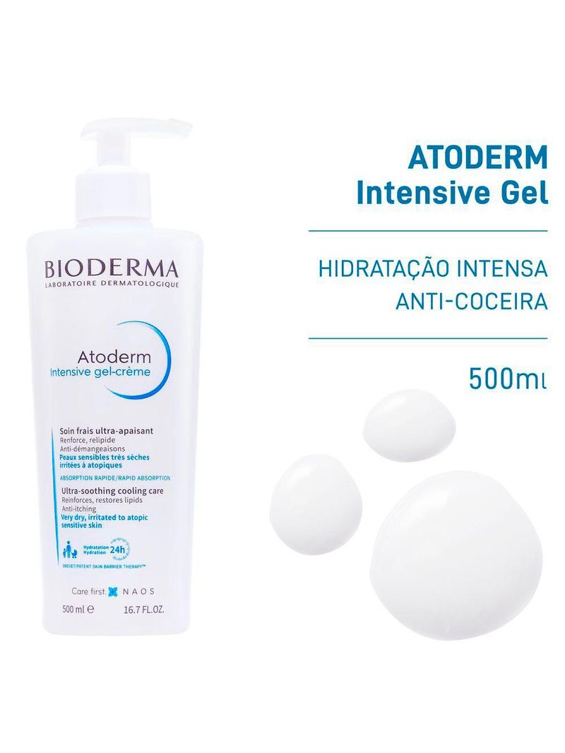 Hidratante corporal anti-coceira bioderma atoderm intensive gel creme