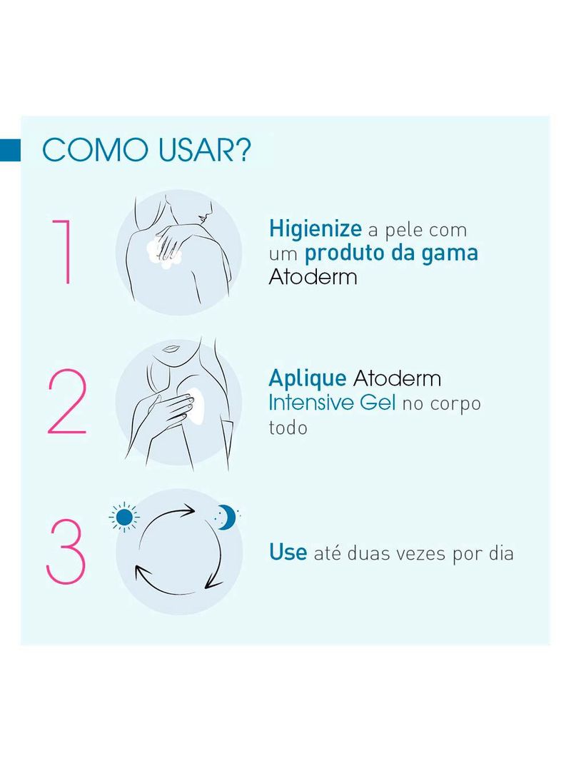 Hidratante corporal anti-coceira bioderma atoderm intensive gel creme