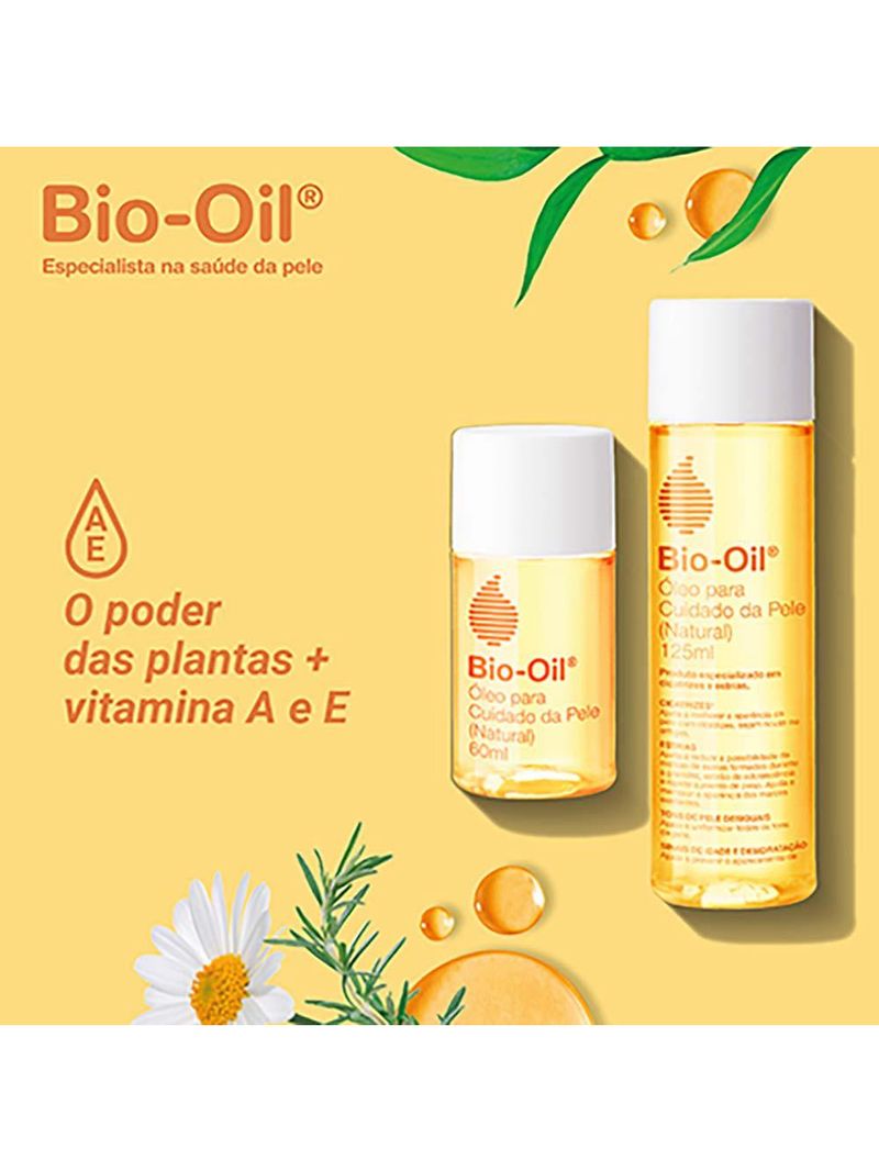Óleo corporal bio oil natural
