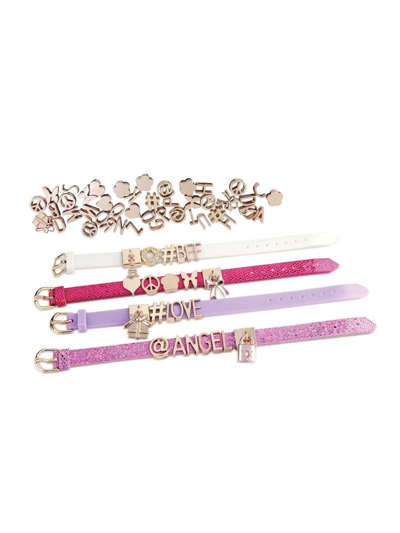 Pulseiras my style mini kit com letras para personalizar multikids - br100