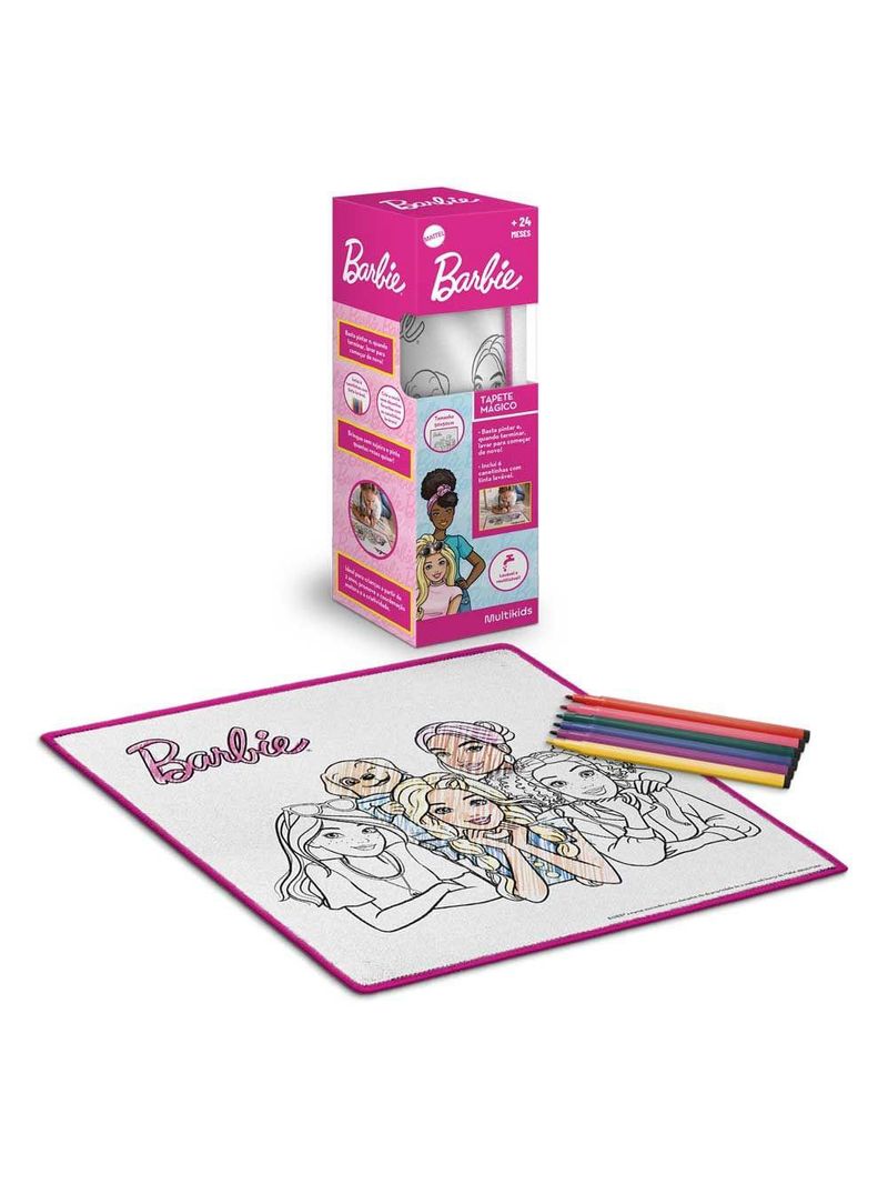 Tapete mágico acqua para colorir barbie multikids - br2386