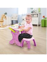 Play & learn mesa de atividades infantil 2 em 1 com banquinho e lousa multikids - br1766