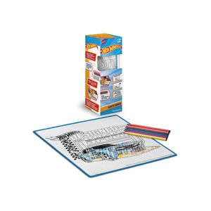 Tapete mágico acqua para colorir hot wheels multikids - br2387