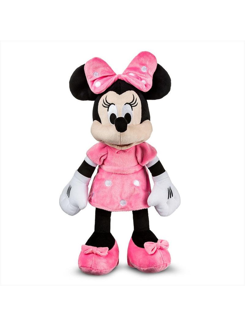 Pelúcia minnie c/ mecanismo luz e som 40cm multikids - br1512
