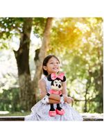 Pelúcia minnie c/ mecanismo luz e som 40cm multikids - br1512