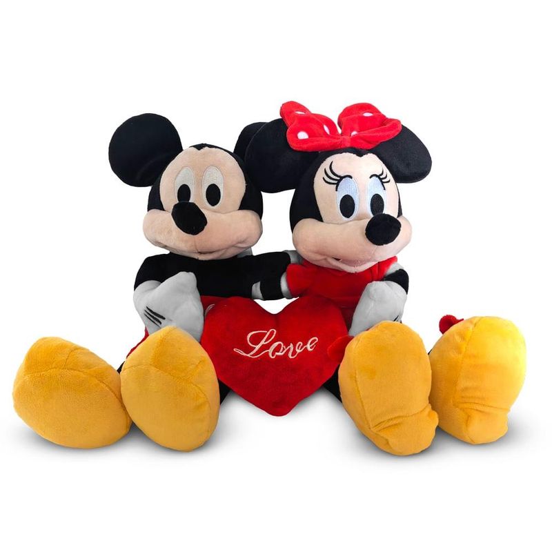Pelúcia  disney mickey e minnie dia dos namorados  - br2429