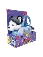 Pelúcia cutie handbags husky azul multikids - br1713