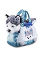 Pelúcia cutie handbags husky azul multikids - br1713