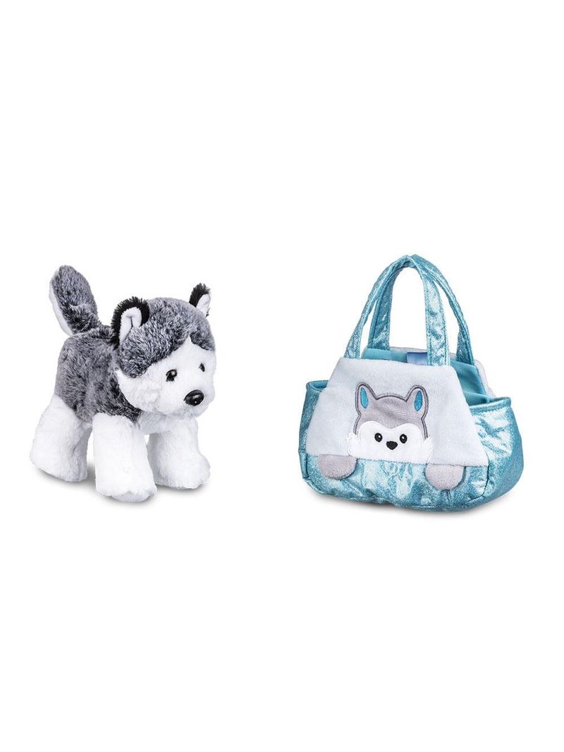 Pelúcia cutie handbags husky azul multikids - br1713