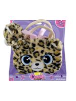 Pelúcia cutie handbags leopardo deluxe bolsa e pelúcia multikids - br2224