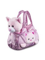 Pelúcia cutie handbags gato rosa multikids - br1715
