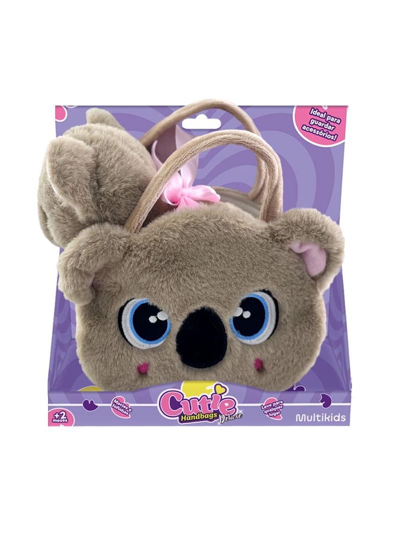 Pelúcia cutie handbags koala deluxe bolsa e pelúcia multikids - br2225
